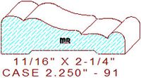 Door/Window Casing 2-1/4" - 91