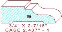Door/Window Casing 2-7/16" - 1 Door/Window Casing 2-7/16" - 1