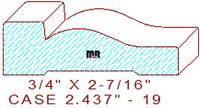 Door/Window Casing 2-7/16 - 19 Door/Window Casing 2-7/16 - 19