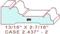Door/Window Casing 2-7/16" - 2 Door/Window Casing 2-7/16" - 2