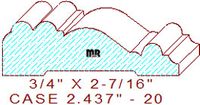 Door/Window Casing 2-7/16" - 20 Door/Window Casing 2-7/16" - 20