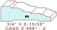 Door/Window Casing 2-15/32" - 2 Door/Window Casing 2-15/32" - 2