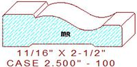 Door/Window Casing 2-1/2" - 100 Door/Window Casing 2-1/2" - 100