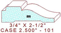 Door/Window Casing 2-1/2" - 101 Door/Window Casing 2-1/2" - 101