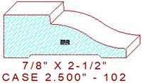Door/Window Casing 2-1/2" - 102 Door/Window Casing 2-1/2" - 102