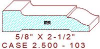 Door/Window Casing 2-1/2" - 103 Door/Window Casing 2-1/2" - 103