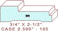 Door/Window Casing 2-1/2" - 105 Door/Window Casing 2-1/2" - 105