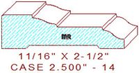 Door/Window Casing 2-1/2" - 14 Door/Window Casing 2-1/2" - 14