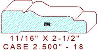 Door/Window Casing 2-1/2" - 18 Door/Window Casing 2-1/2" - 18