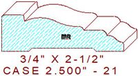 Door/Window Casing 2-1/2" - 21 Door/Window Casing 2-1/2" - 21