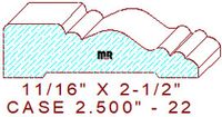 Door/Window Casing 2-1/2" - 22 Door/Window Casing 2-1/2" - 22