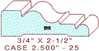 Door/Window Casing 2-1/2" - 25 Door/Window Casing 2-1/2" - 25