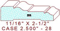 Door/Window Casing 2-1/2" - 28 Door/Window Casing 2-1/2" - 28