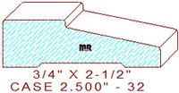 Door/Window Casing 2-1/2" - 32 Door/Window Casing 2-1/2" - 32