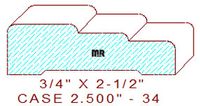 Door/Window Casing 2-1/2" - 34 Door/Window Casing 2-1/2" - 34
