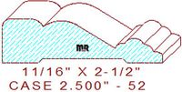 Door/Window Casing 2-1/2" - 52 Door/Window Casing 2-1/2" - 52
