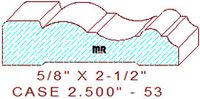 Door/Window Casing 2-1/2" - 53 Door/Window Casing 2-1/2" - 53