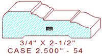 Door/Window Casing 2-1/2" - 54 Door/Window Casing 2-1/2" - 54