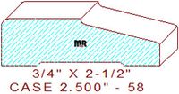 Door/Window Casing 2-1/2" - 58 Door/Window Casing 2-1/2" - 58
