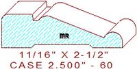Door/Window Casing 2-1/2" - 60 Door/Window Casing 2-1/2" - 60