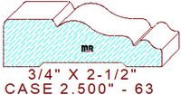 Door/Window Casing 2-1/2" - 63 Door/Window Casing 2-1/2" - 63