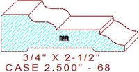 Door/Window Casing 2-1/2" - 68 Door/Window Casing 2-1/2" - 68
