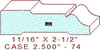 Door/Window Casing 2-1/2" - 74 Door/Window Casing 2-1/2" - 74