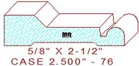 Door/Window Casing 2-1/2" - 76 Door/Window Casing 2-1/2" - 76
