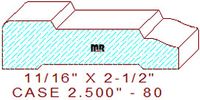 Door/Window Casing 2-1/2" - 80 Door/Window Casing 2-1/2" - 80