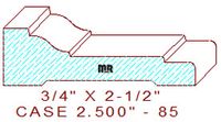 Door/Window Casing 2-1/2" - 85 Door/Window Casing 2-1/2" - 85