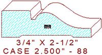 Door/Window Casing 2-1/2" - 88 Door/Window Casing 2-1/2" - 88