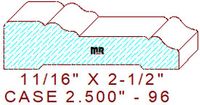 Door/Window Casing 2-1/2" - 96 Door/Window Casing 2-1/2" - 96