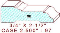 Door/Window Casing 2-1/2" - 97 Door/Window Casing 2-1/2" - 97