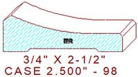 Door/window Casing 2-1/2" - 98 Door/window Casing 2-1/2" - 98