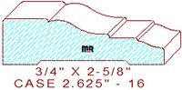 Door/Window Casing 2-5/8" - 16 Door/Window Casing 2-5/8" - 16