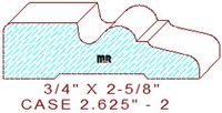 Door/Window Casing 2-5/8" - 2 Door/Window Casing 2-5/8" - 2