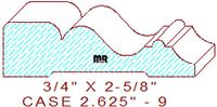 Door/Window Casing 2-5/8" - 9