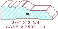 Door/Window Casing 2-3/4" - 11 Door/Window Casing 2-3/4" - 11