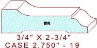 Door/Window Casing 2-3/4" - 19 Door/Window Casing 2-3/4" - 19