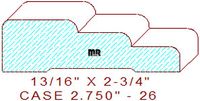 Door/Window Casing 2-3/4" - 26 Door/Window Casing 2-3/4" - 26