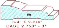 Door/Window Casing 2-3/4" - 31 Door/Window Casing 2-3/4" - 31