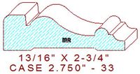 Door/Window Casing 2-3/4" - 33 Door/Window Casing 2-3/4" - 33