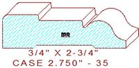 Door/Window Casing 2-3/4" - 35 Door/Window Casing 2-3/4" - 35