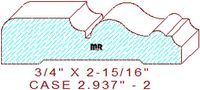 Door/Window Casing 2-15/16" - 2 Door/Window Casing 2-15/16" - 2
