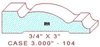 Door/Window Casing 3" - 104