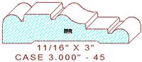 Door/Window Casing 3" - 45 Door/Window Casing 3" - 45