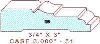 Door/Window Casing 3" - 51 Door/Window Casing 3" - 51