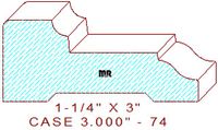 Door/Window Casing 3" - 74 Door/Window Casing 3" - 74