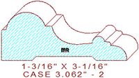 Door/Window Casing 3-1/16" - 2 Door/Window Casing 3-1/16" - 2