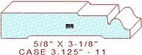 Door/Window Casing 3-1/8" - 11 Door/Window Casing 3-1/8" - 11